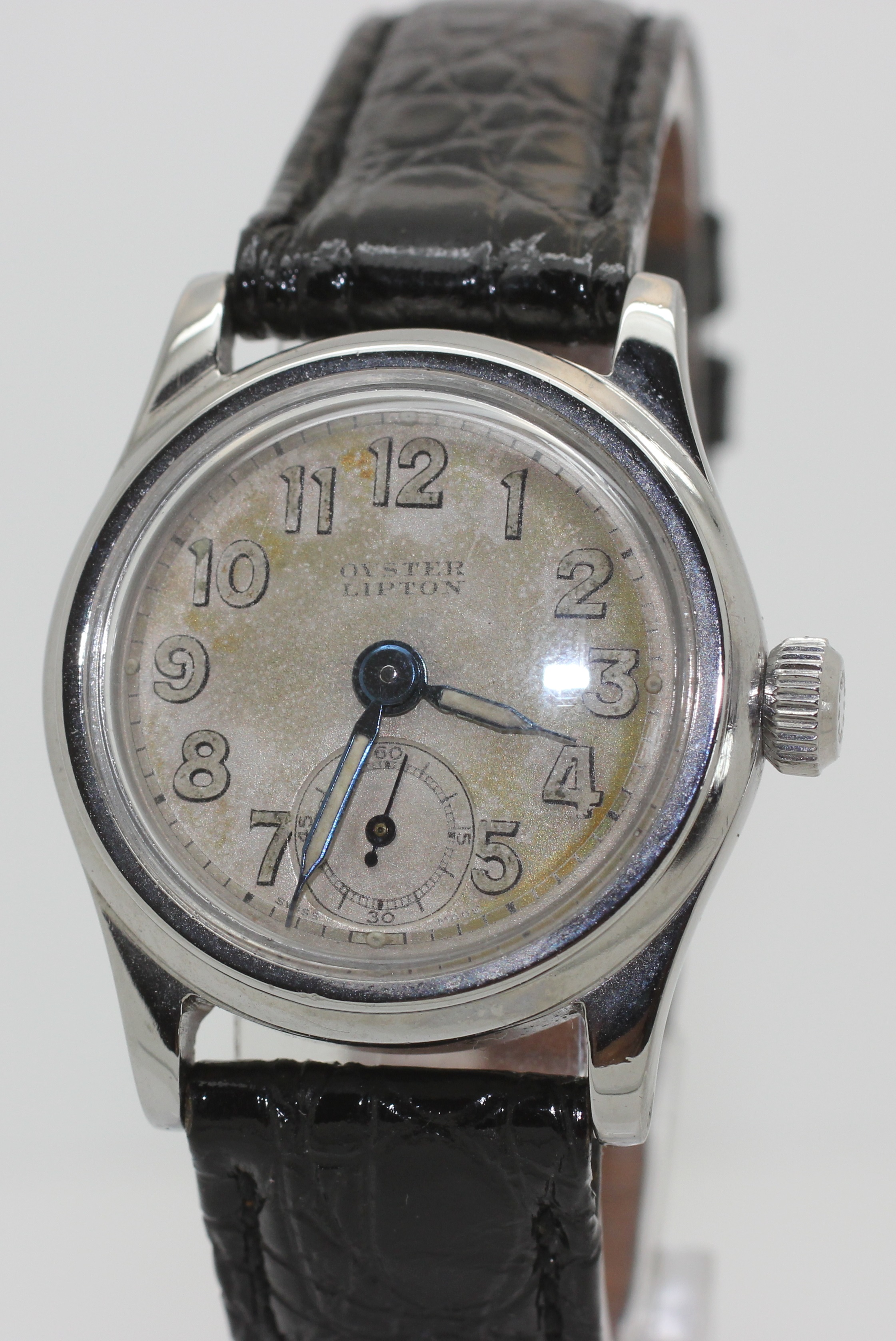 Vintage 1940's Rolex Oyster Lipton 3478 Watch W. Rolex 59 Movement 29mm