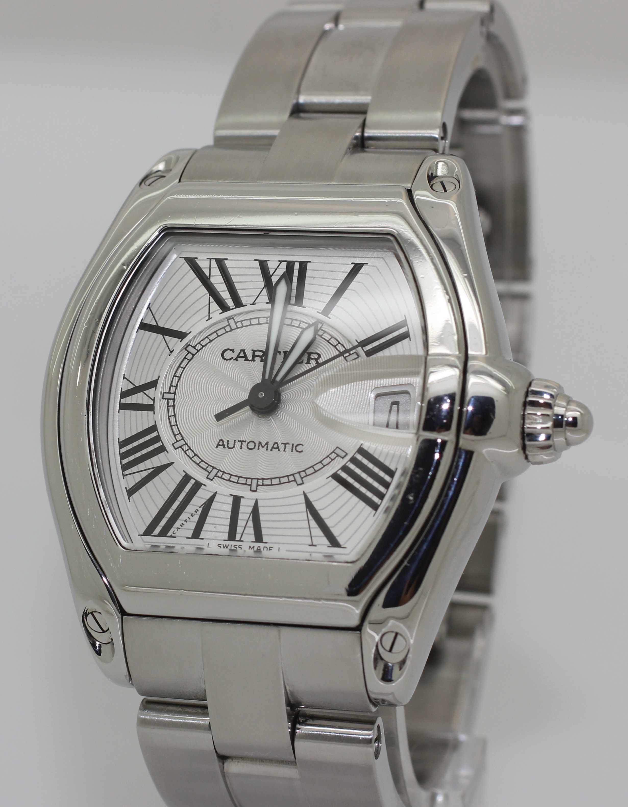 2006 36mm Mens Stainless Steel Cartier Roadster Automatic 2510 - Boxed