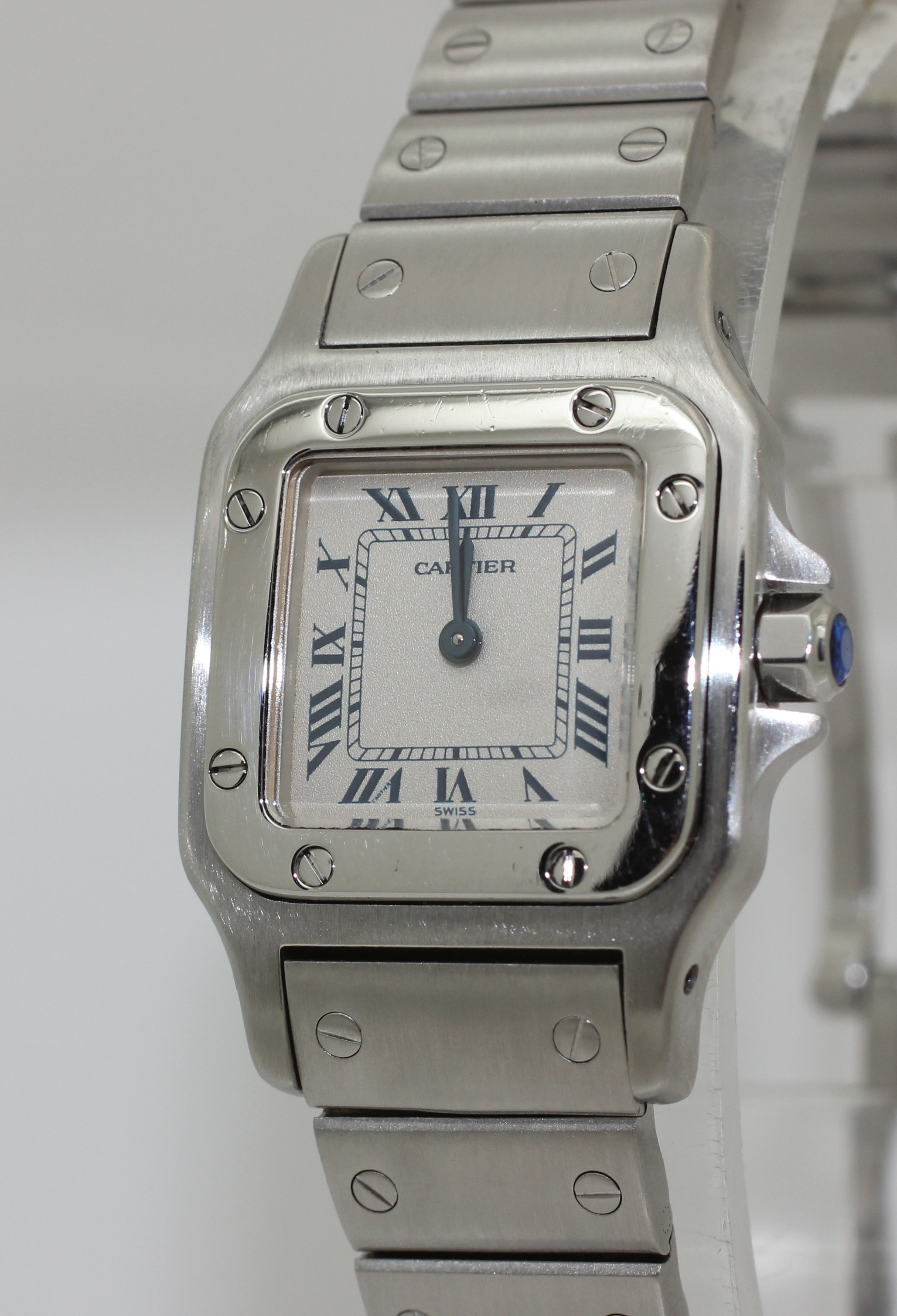 Authenticity Guarantee2003 Stainless Steel Ladies Cartier Santos Galbee Watch - 1565 - Quartz 25mm