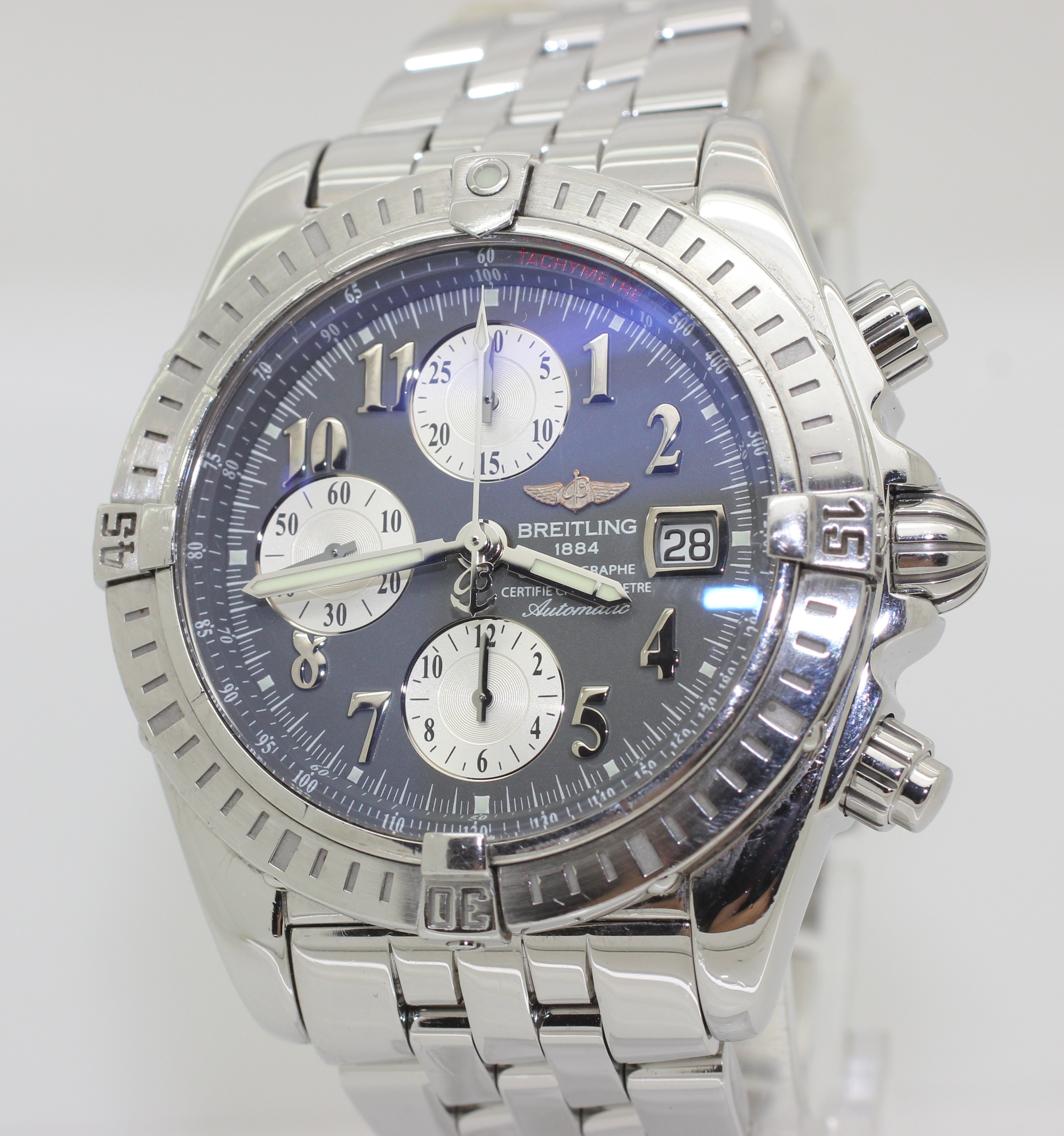 2006 Stainless Steel Breitling Chronomat Evolution Automatic Chronograph A13356